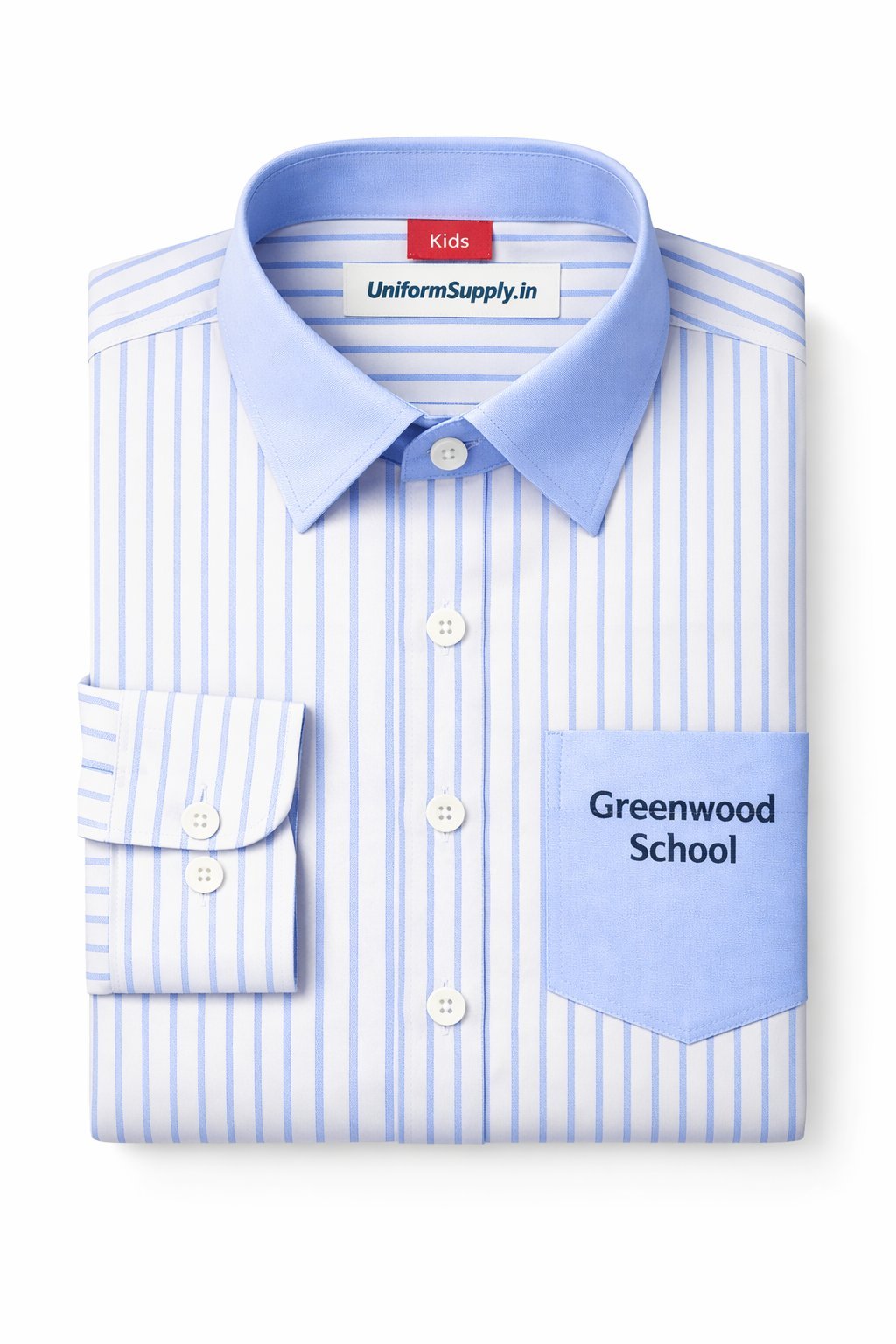 Girls School Dress Check Pattern with Logo - UniformSupply.in